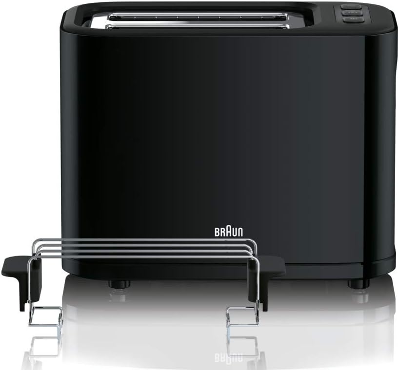 Braun WK 3110 BK Wasserkocher | Füllmenge 1,7 l | 3.000 Watt | Schnellkochsystem & Toaster | Doppels