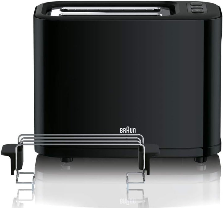Braun WK 3110 BK Wasserkocher | Füllmenge 1,7 l | 3.000 Watt | Schnellkochsystem & Toaster | Doppels