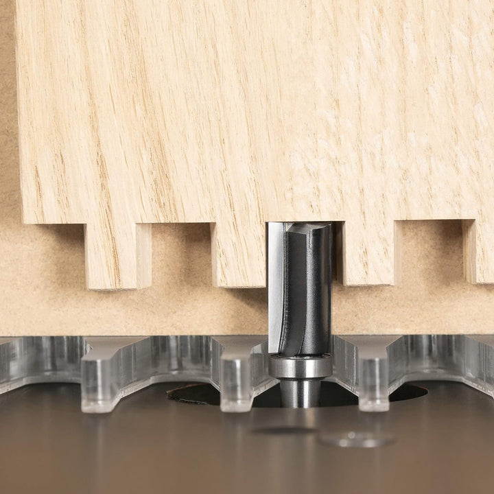 ENT 09052 metrische Zinkenfrässchablone mit 2-tlg. Fräser-Set, für hochwertige Zinkenverbindungen, i