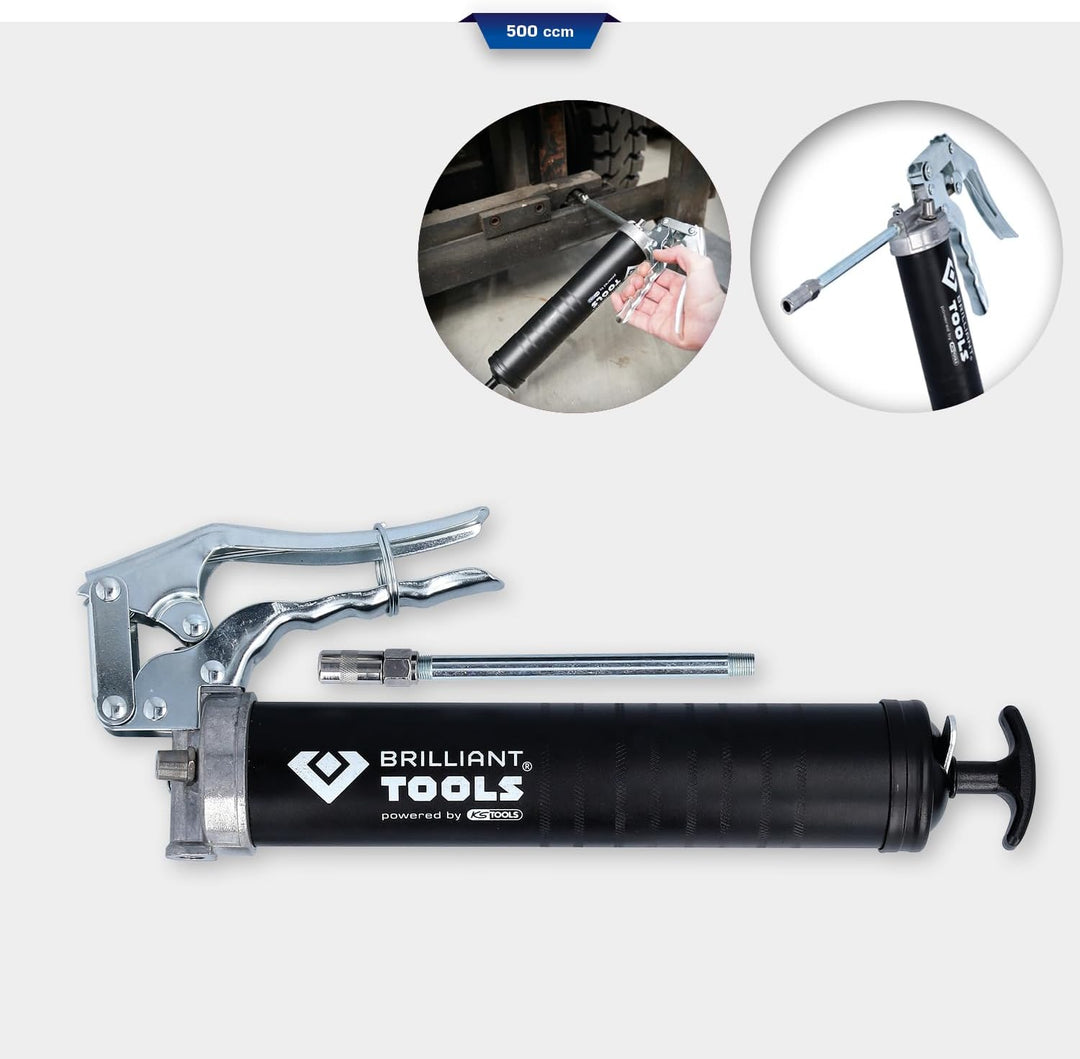 KS TOOLS Einhand-Fettpresse, 500 ccm