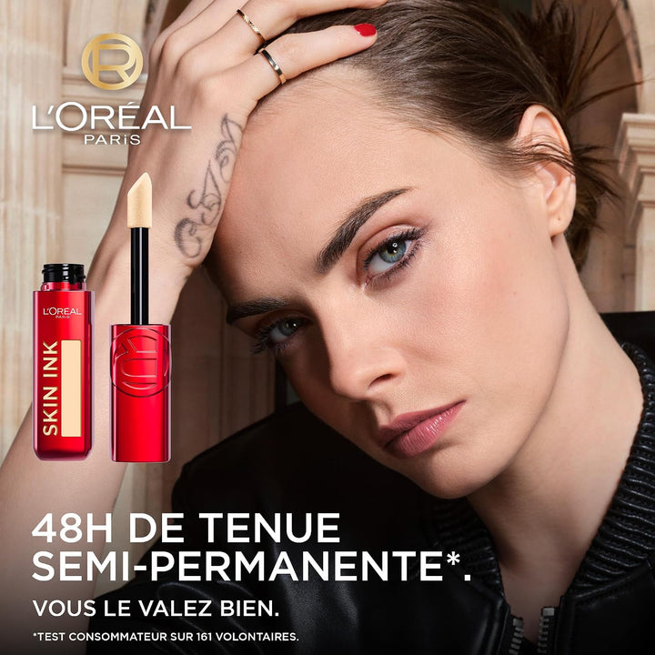 L'Oreal Paris Infaillible Skin Ink, Foundcealer, Deckend wie eine Foundation, Leicht wie ein Conceal