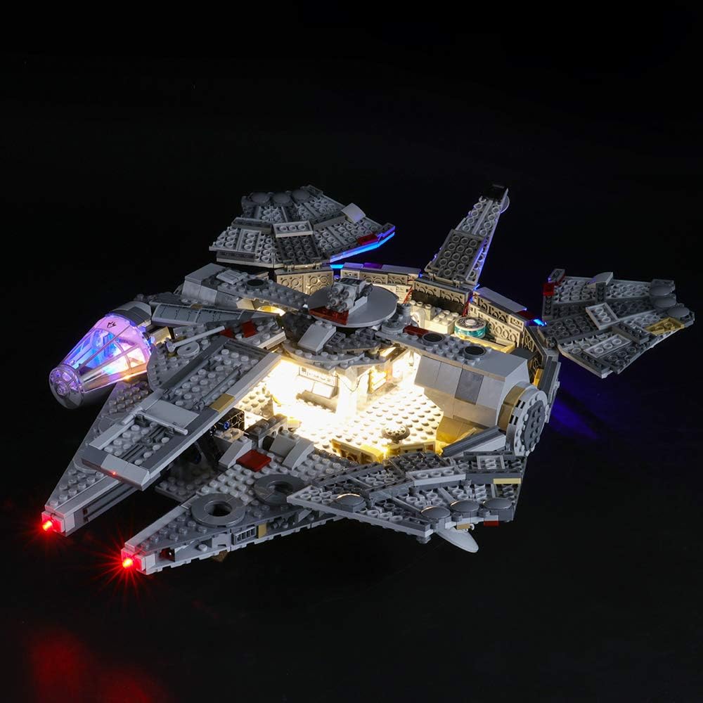 BRIKSMAX Led Beleuchtungsset für Lego Star Wars Millennium Falcon,Kompatibel Mit Lego 75257 Baustein