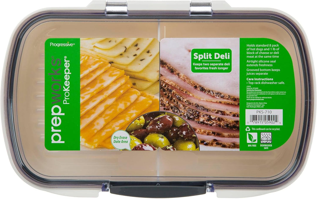 Progressive International PKS-710 Split Deli ProKeeper Frischhaltedose luftdicht Aufbewahrung von Le