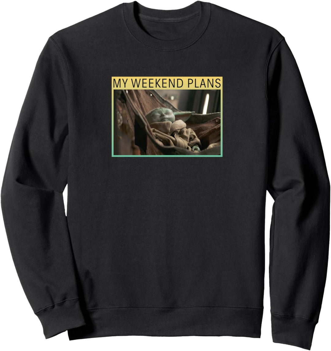 Star Wars The Mandalorian The Child My Weekend Plans Meme Sweatshirt