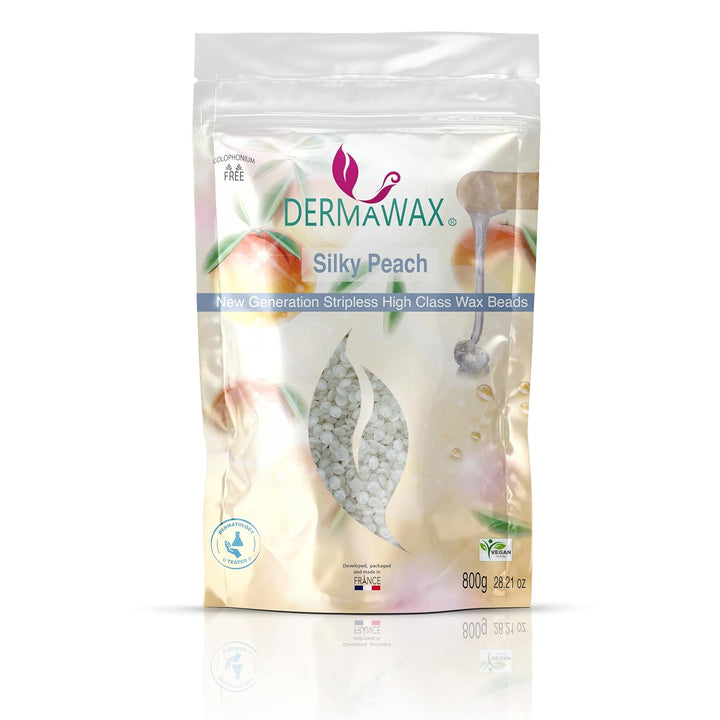 800 Gramm Dermawax Silky Peach Hypoallergen Waxing Perlen zur Haarentfernung Augenbrauen Gesicht Int