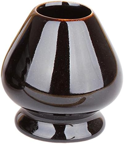 Goodwei Matcha Set mit Besen, Besenhalter und Teeschale für japanische Teezeremonie - Marmor Design