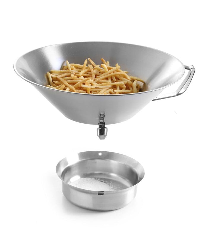 HENDI Frittierseiher, mit stabilem Edelstahlgrif und abnehmbarem Restebehälter, Pommes, ø410x(H)170m