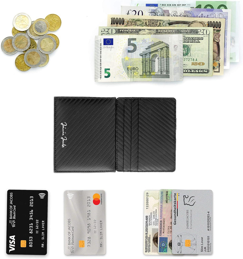 Jaimie Jacobs Flap Boy - Das Original - Magic Wallet mit Münzfach und RFID-Schutz Magischer Geldbeut