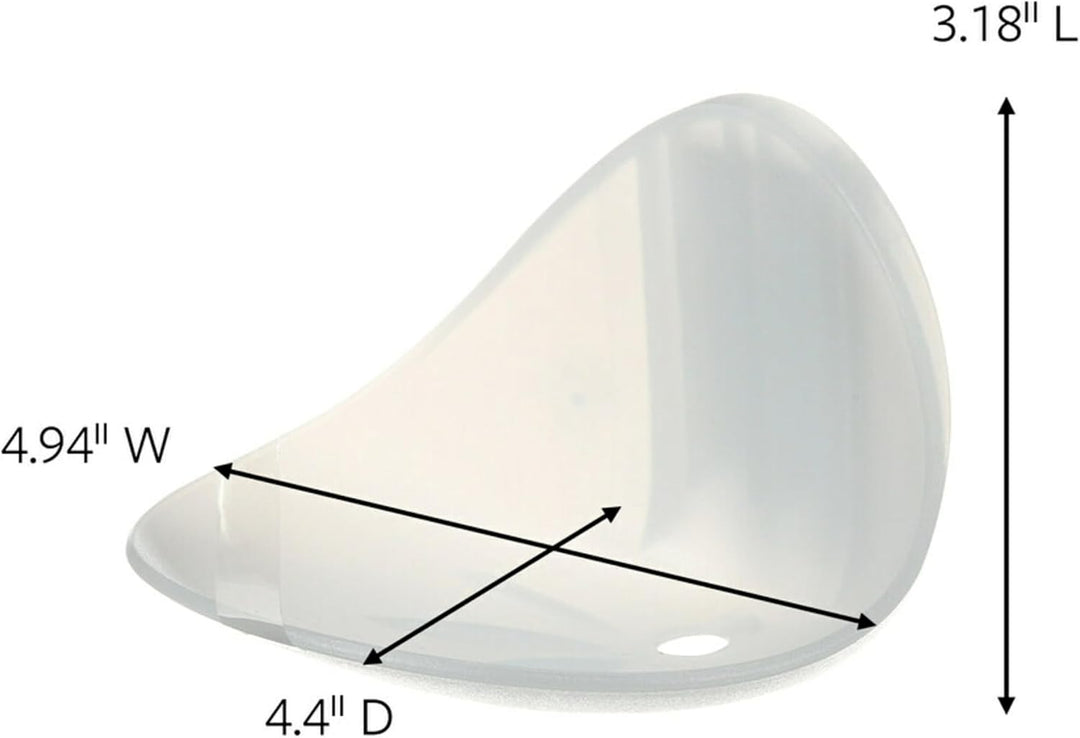 Command BATH-14 Seifenschale, Transparent, mattiert, 2 Pack 2 Pack Transparent, Mattiert