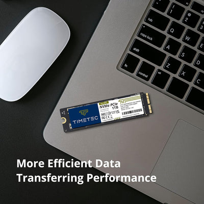 Timetec 1 TB(1000GB) MAC SSD NVMe PCIe Gen3x4 3D NAND TLC Lesen bis zu 1.900 MB/s Kompatibel mit App