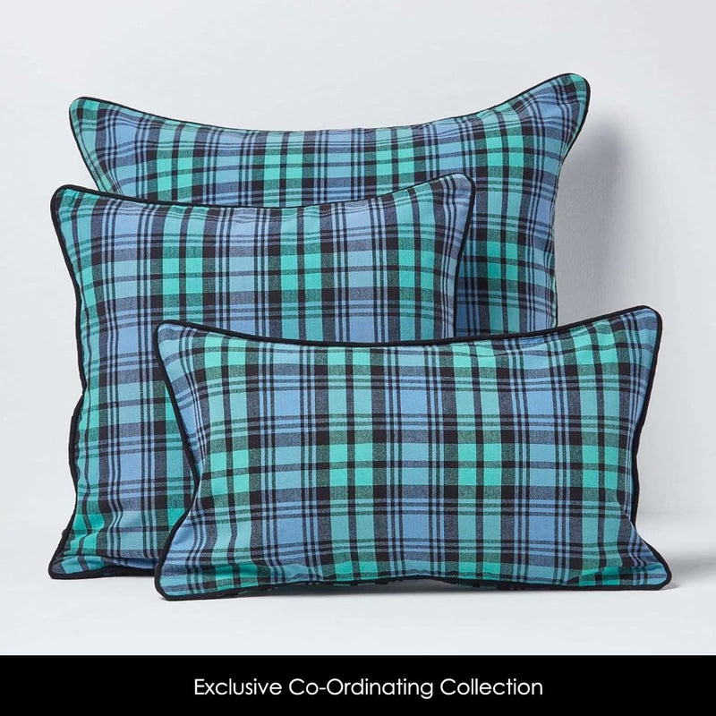 Homescapes Ösenvorhang Blickdicht Black Watch Tartan Schottenmuster Dekoschal 2er Set Breite 117 x L