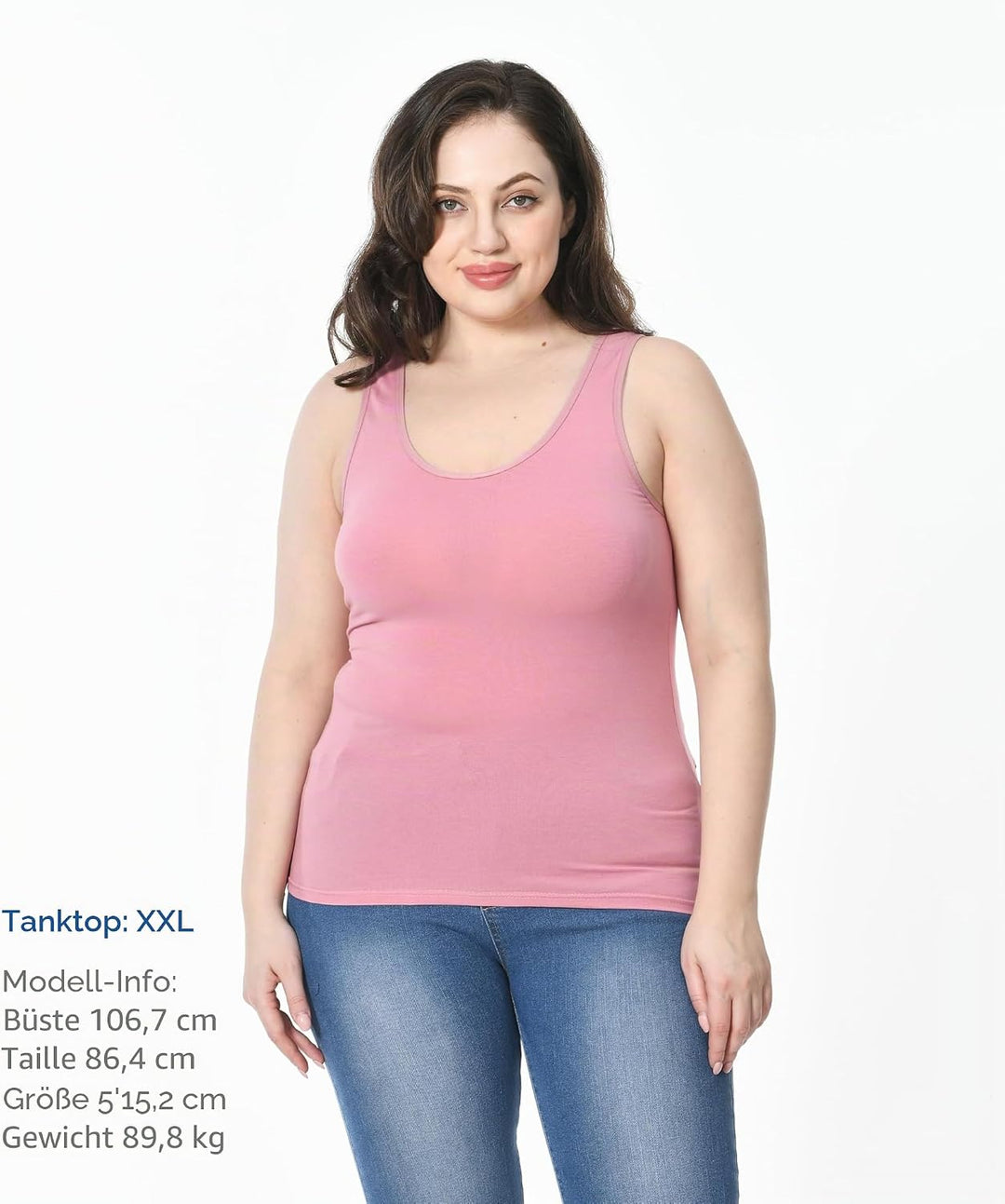 Comfneat Damen 4-Pack Tank Tops Stretch Baumwolle Elasthan Bequeme Unterhemden S Color-set-7 4-pack,