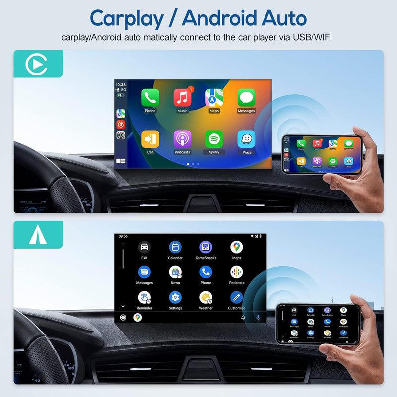Podofo Android 11 Autoradio 2 Din 2+32G Wireless Carplay Android Auto Mirror Link Bluetooth 9&