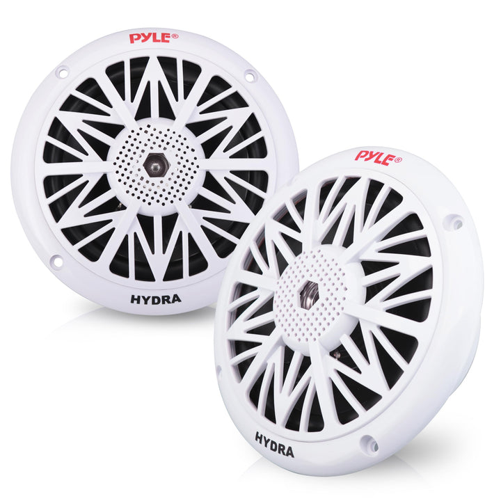 Pyle Marine Lautsprecher (150 Watt, 13,33 cm (5,25 Zoll), 2-Wege) weiss