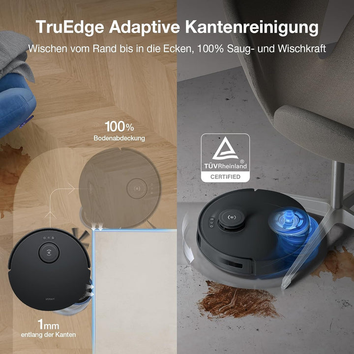 ECOVACS DEEBOT T30S PRO Saugroboter mit Wischfunktion, 11.000 Pa, ZeroTangle Technologie, 70°C heiss