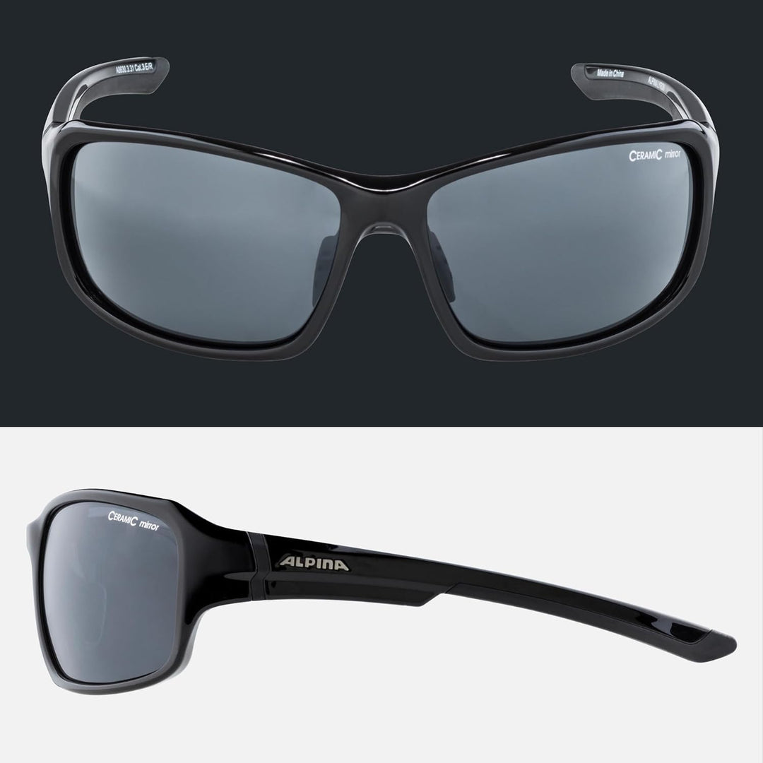 ALPINA LYRON - Verspiegelte und Bruchsichere Sport- & Fahrradbrille Mit 100% UV-Schutz Für Erwachsen