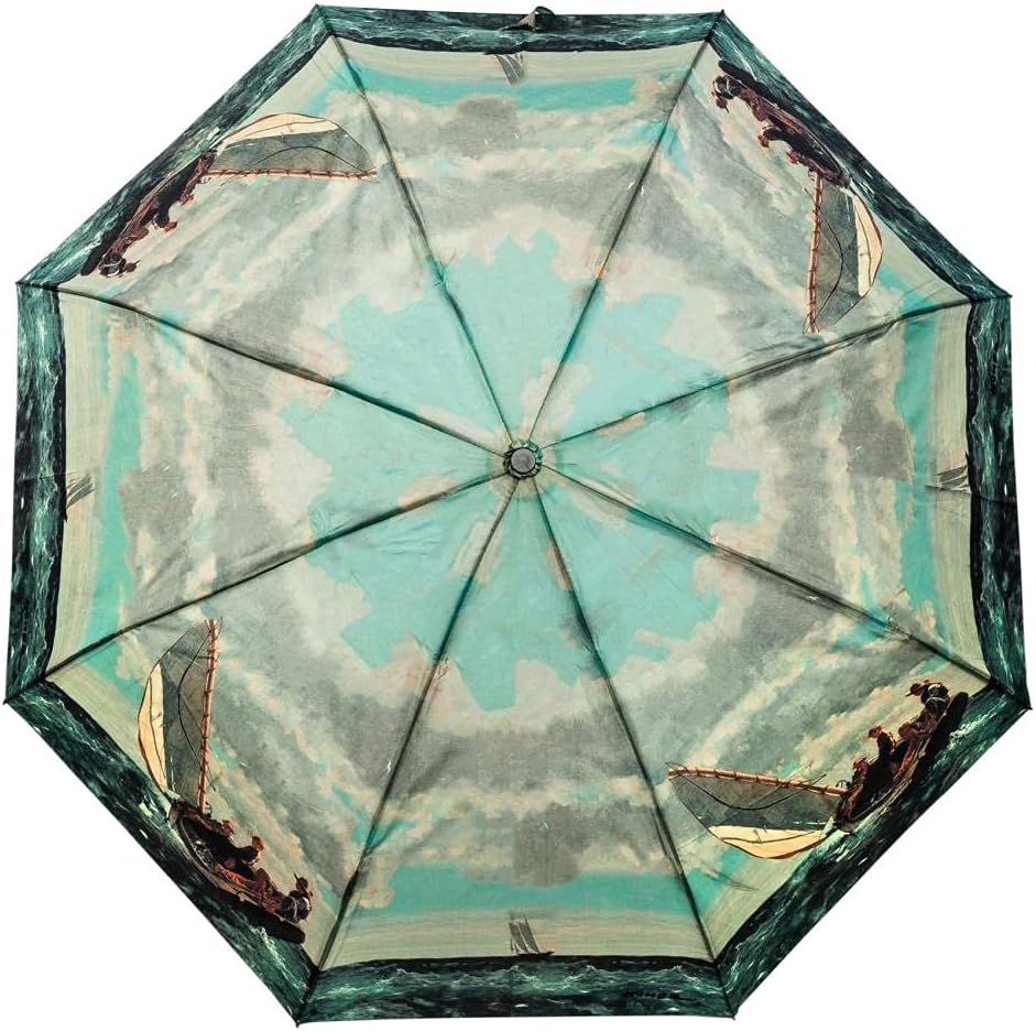 LUCKYWEATHER Regenschirm Taschenschirm Mini Damen/Herren Motiv Breezing Up I Taschenschirme klein un