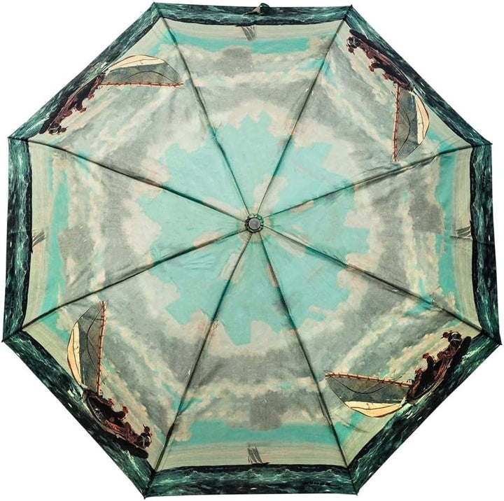 LUCKYWEATHER Regenschirm Taschenschirm Mini Damen/Herren Motiv Breezing Up I Taschenschirme klein un