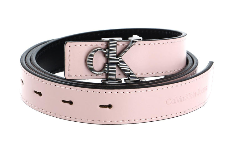 Calvin Klein CKJ Monogram Hardware Belt 25MM W85 Pink Blush