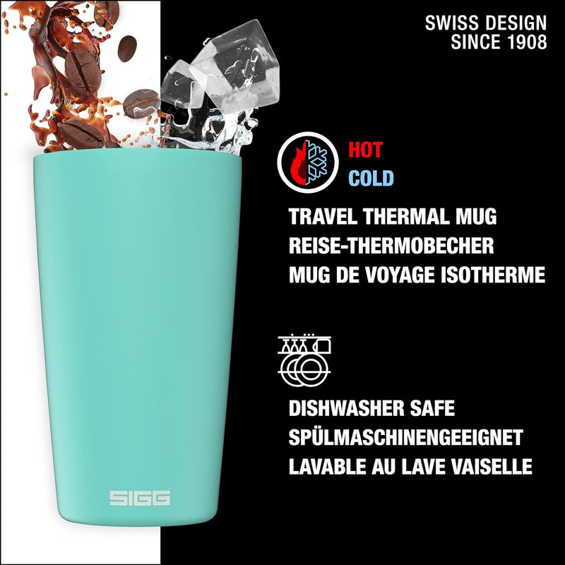 SIGG - Kaffeebecher Neso Pure Ceram - Mit Tritan-Deckel - Spülmaschinenfest - Federleicht - BPA-frei