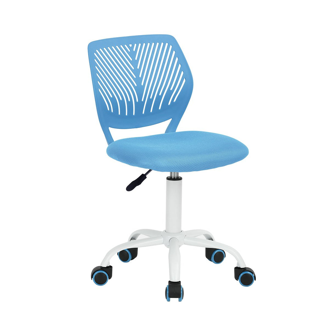 Verstellbarer Bürostuhl, Computerstuhl, Stoffsitz, Bürostuhl, Drehstuhl, ohne Arm,