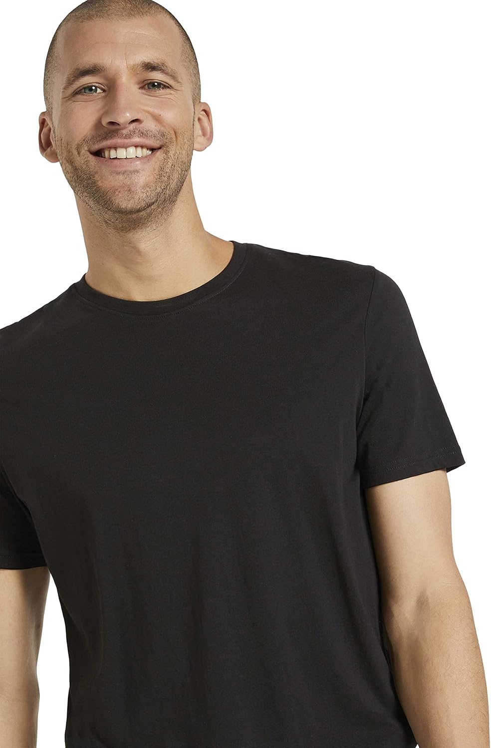 Tom Tailor Herren Doppelpack Crewneck T-Shirt M 29999 - Black, M 29999 - Black
