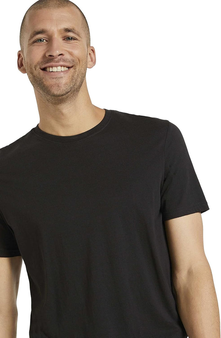 Tom Tailor Herren Doppelpack Crewneck T-Shirt M 29999 - Black, M 29999 - Black