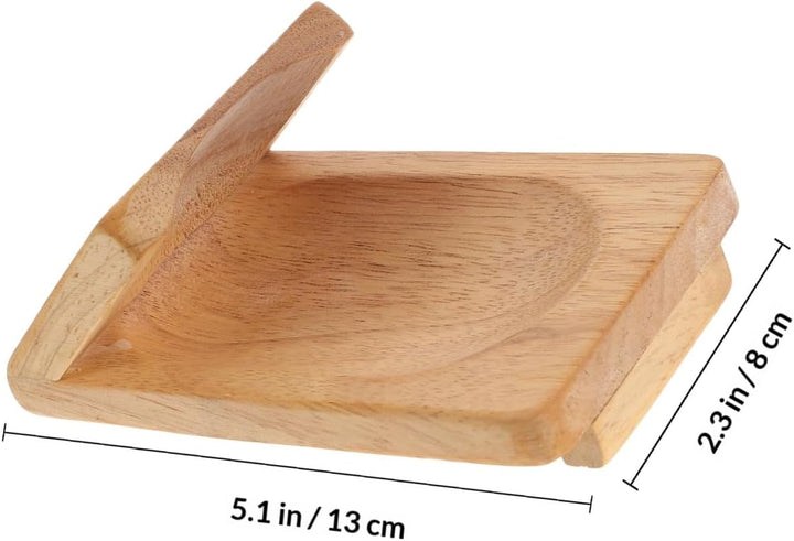 PRETYZOOM Austernhalter Holz 13X8X6Cm Offener Austernöffner Mit Handschutz Küchen-Gadget Für Meeresf