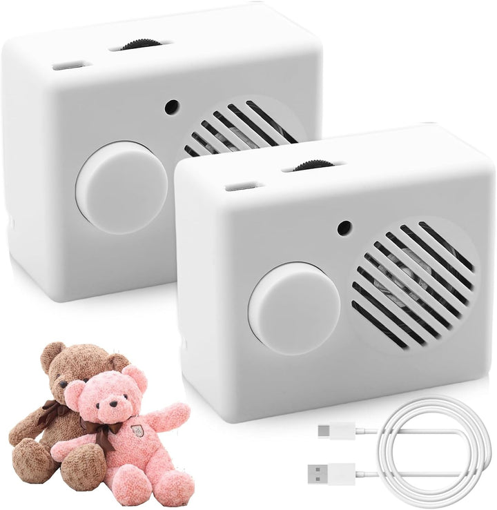 2 Stück Diktiergerät für Stofftiere 360s Soundmodul mit Aufnahmefunktion Mini Diktiergerät Spielzeug