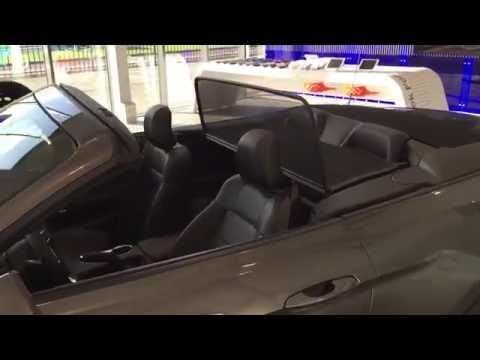 Aperta Windschott passend für Ford Mustang MK6 100% Passgenau OEM Qualität Schwarz Windstop Windabwe
