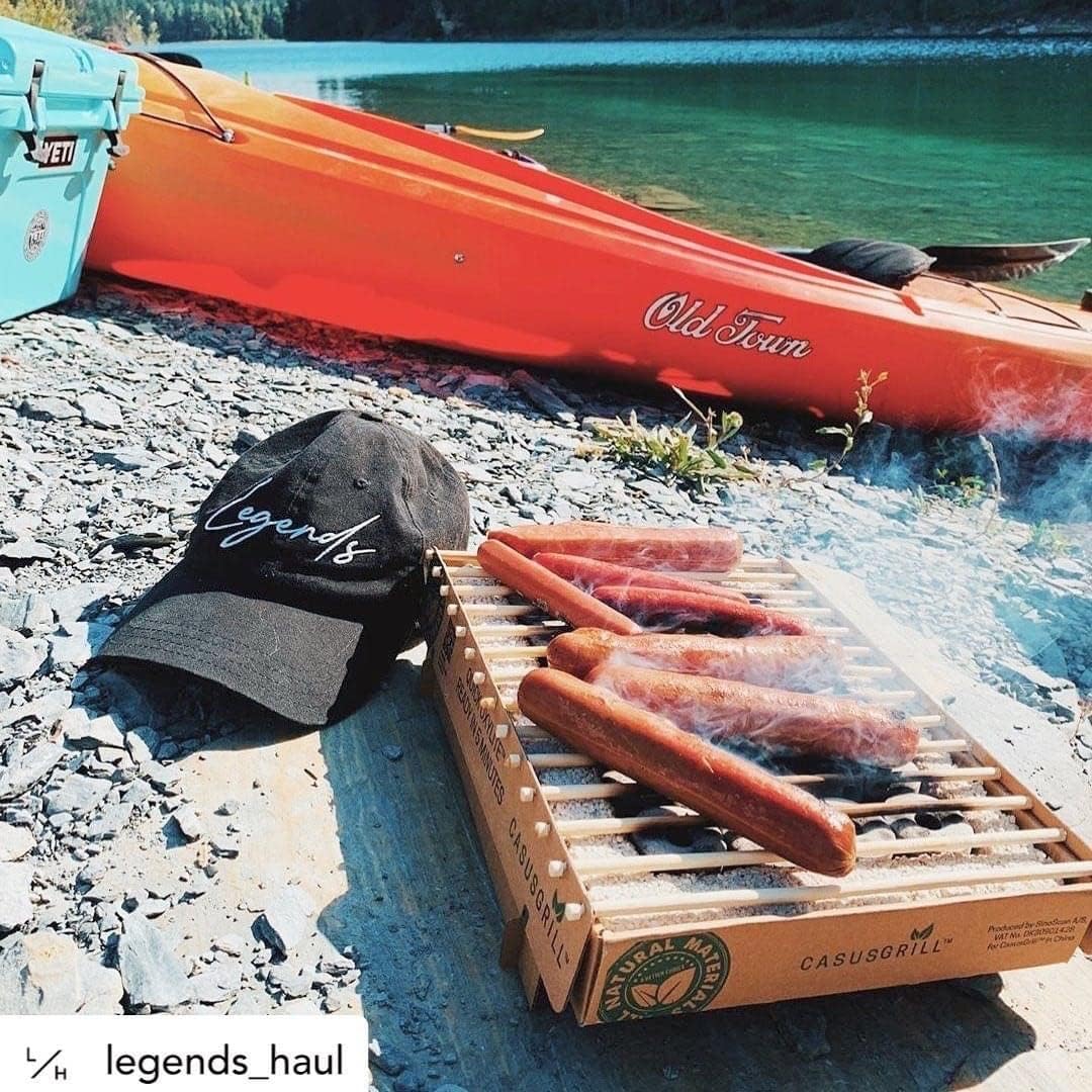 Öko Einweggrill (5 Stück) - Das Original - Einmalgrill für Camping Strand Park 100% Nachhaltig 50% w