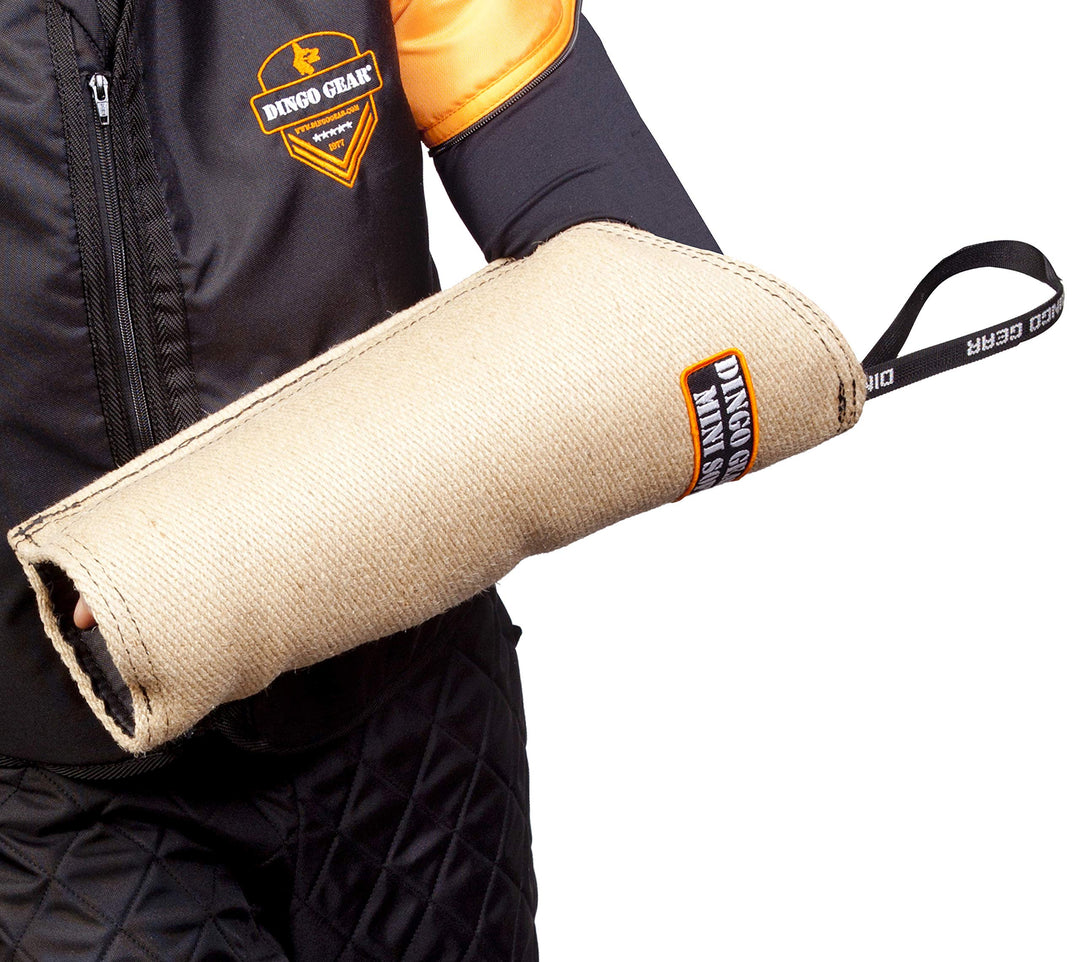 Dingo Gear Schutzarm Extern Mini Soft aus Jute Bissmanschette Hundeausbildung Hundetraining Bisstrai