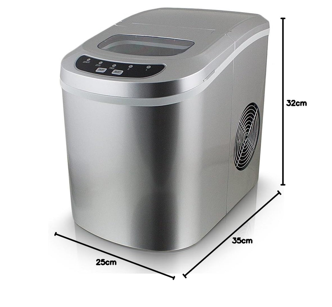 ms-point Eiswürfelmaschine, Eiswürfelbereiter, Icemaker in Silber