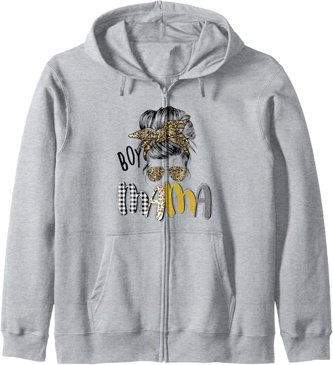 Boy Mama Shirt für Jungen mit Leopardenmuster Kapuzenjacke