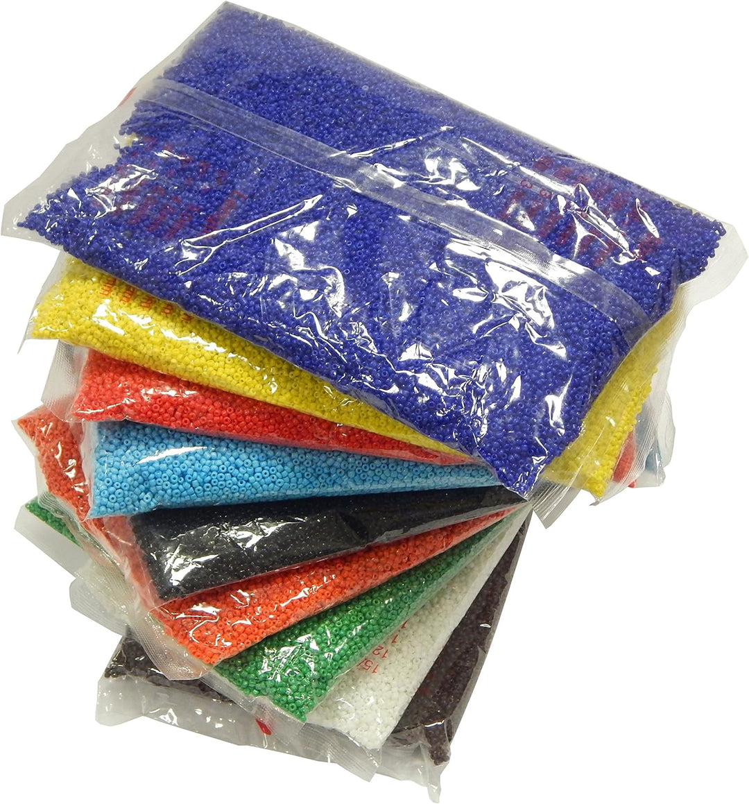 3,6 kilo Grosshandel Rocailles Perlen, 3mm, Opak Set 8 Farben Roccailles Glasperlen 120000stk 8/0 Ru