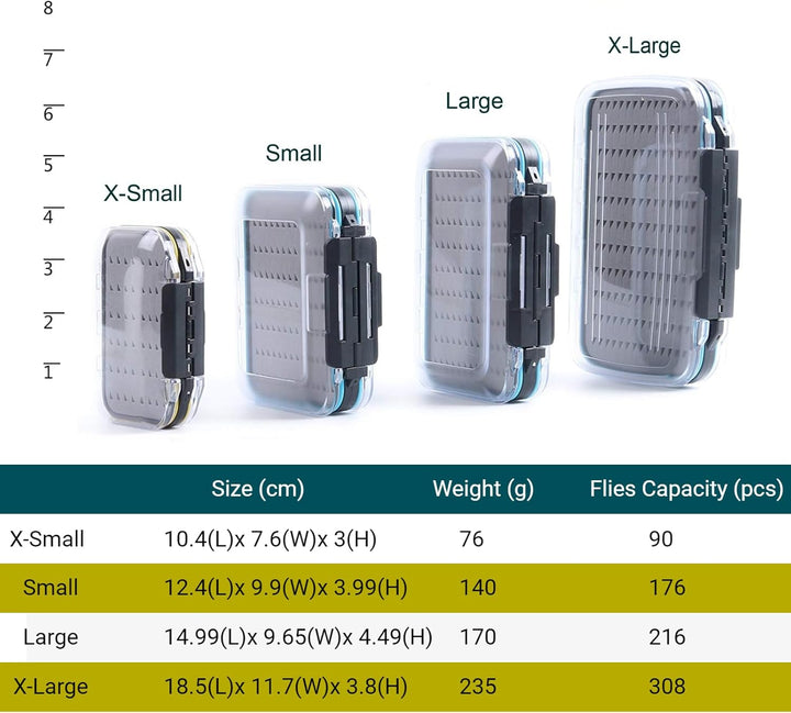 sprinton Maximumcatch Fliegenfischen Box Doppelseite wasserdichte Fliegenbox Easy-Griff-Schaum Flieg