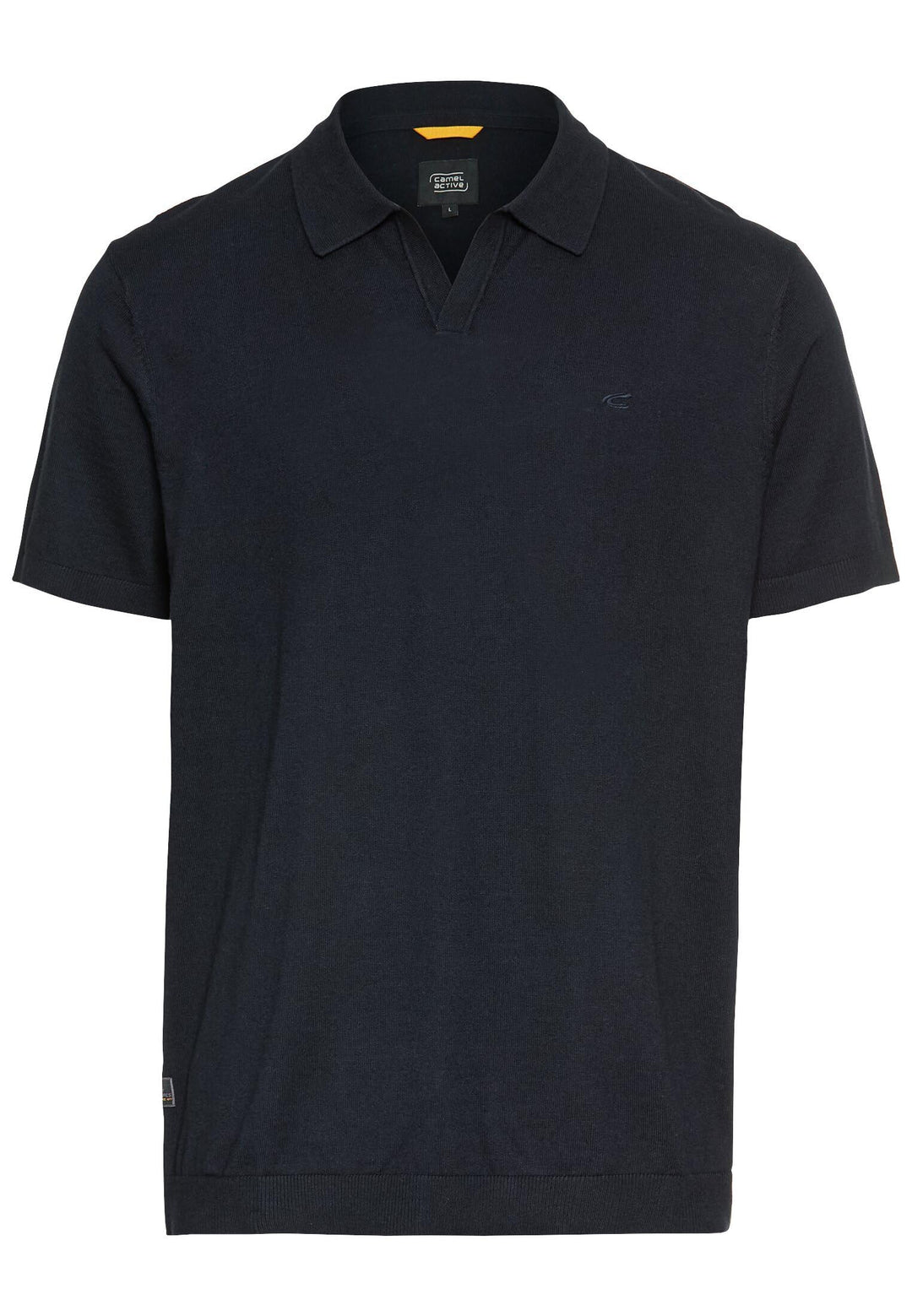 camel active Herren Piqué Poloshirt aus Reiner Baumwolle S Dunkelblau, S Dunkelblau