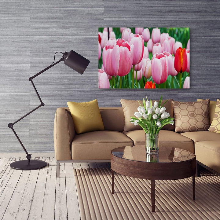 Feeby Bilder Blumen Tulpen 80x60 cm Wohnzimmer Schlafzimmer Büro Flur Küche Wandbilder Modern Bild a