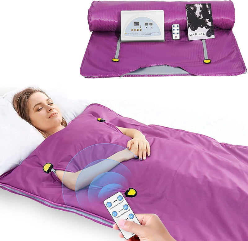 VAYOTOY Infrarot-Saunadecke 2 Zone Digital Heim Saunadecke Professionel Detox Therapie Sauna Tragbar