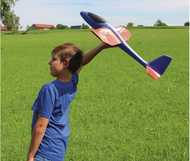 Schaumwurfgleiter 2in1 - Pilo XL - Super leicht (160g), Fast unzerstörbar, Höhenleitwerks für Loopin