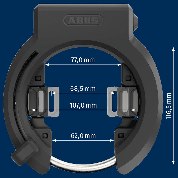ABUS Rahmenschloss 6950M XPlus NR-Variante + 85 cm Anschlusskette, NR-Variante + 85 cm Anschlusskett