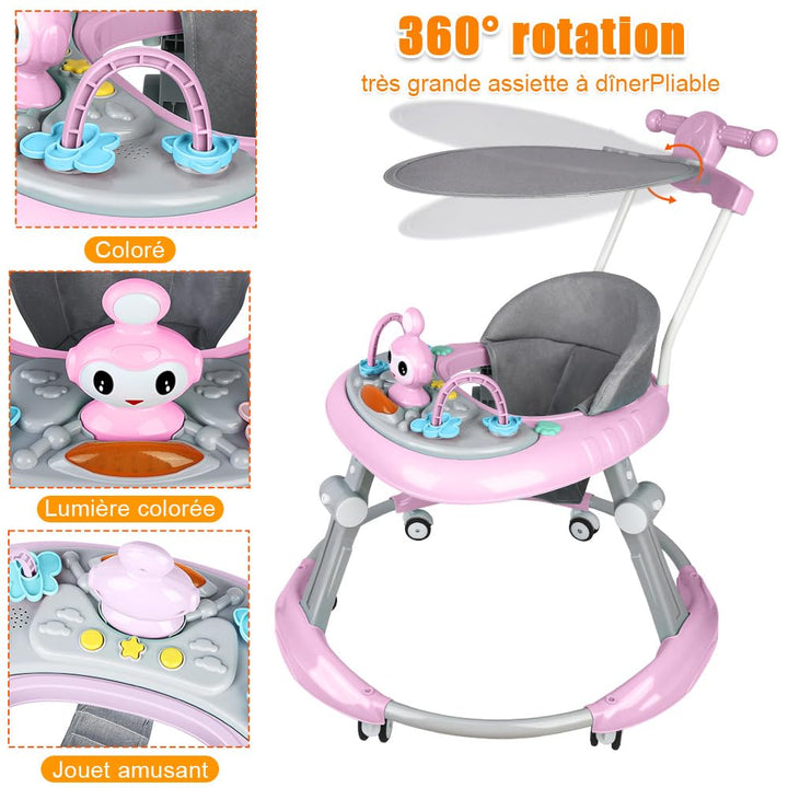 OHMG 3-in-1 Lauflernhilfe für Babys, mitwachsend, Mädchen & Jungen, Lauflernhilfe für Babys, mit Uni