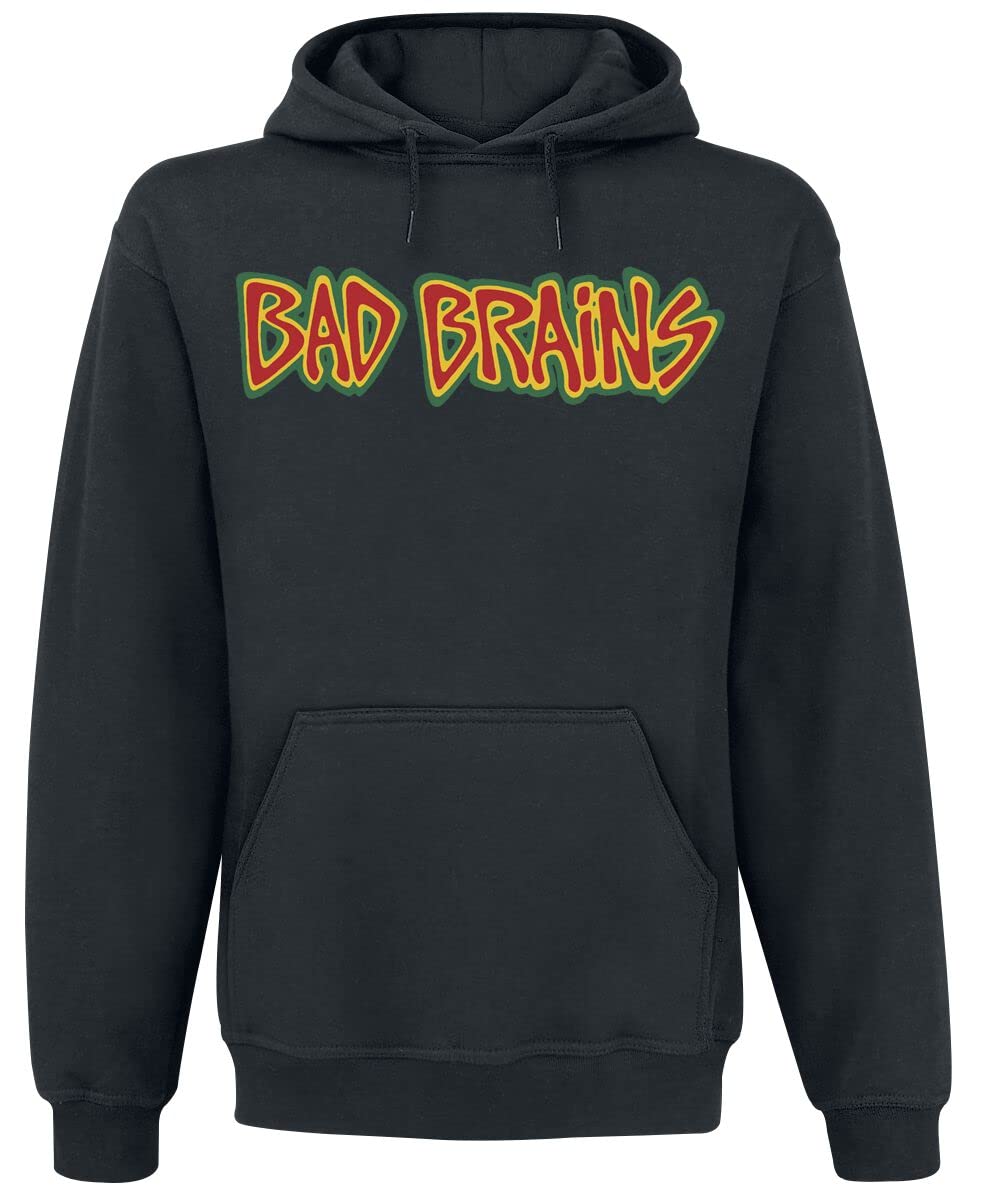 Bad Brains Männer Kapuzenpullover schwarz L 80% Baumwolle, 20% Polyester Band-Merch, Bands