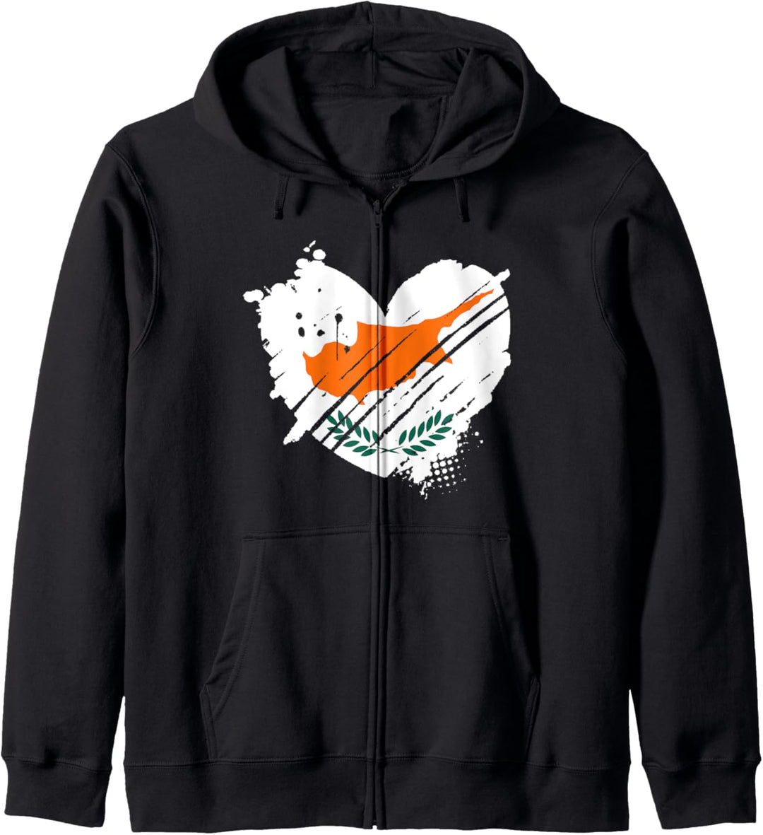 Zypern Flagge I love Cyprus In my DNA Geschenk Zyprioten Kapuzenjacke