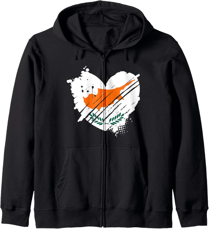 Zypern Flagge I love Cyprus In my DNA Geschenk Zyprioten Kapuzenjacke