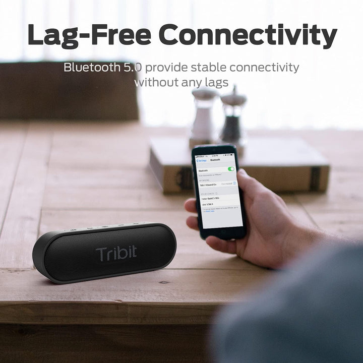 Tragbar Bluetooth Lautsprecher Outdoor Musikbox: Tribit 16W IPX7 Wasserdicht Klein Soundbox mit Laut