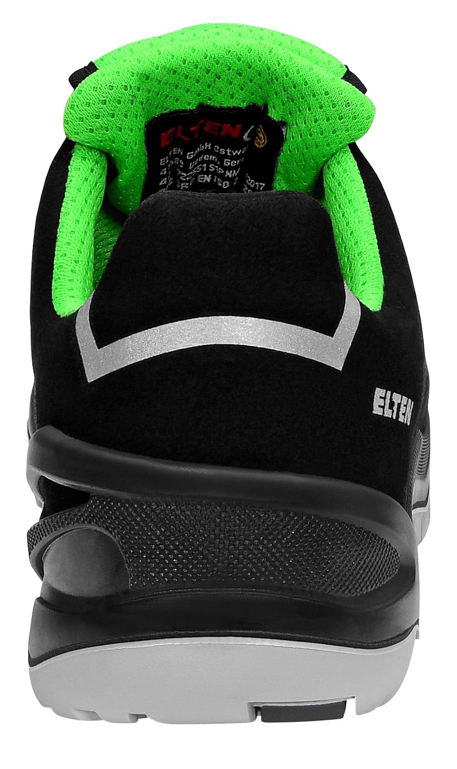ELTEN Sicherheitsschuhe Impulse Green Low ESD S1P, Damen und Herren, Textil, Kunststoffkappe (Leicht