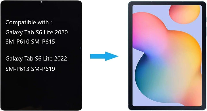 Duotipa Display Kompatibel mit Samsung Galaxy Tab S6 Lite SM-P610N SM-P615 10.4 inch LCD Display Bil