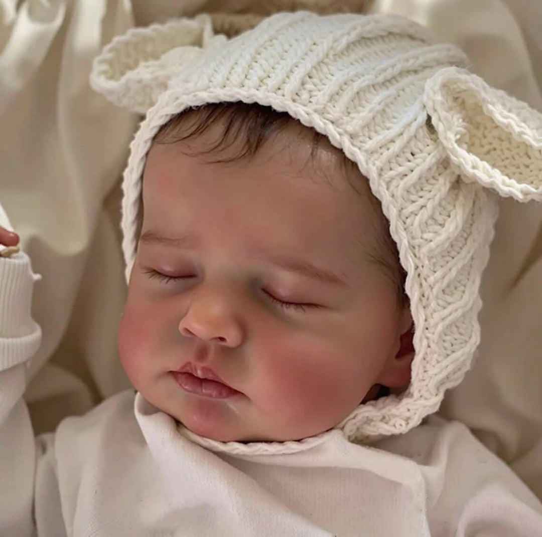 Zero pam Reborn Baby Vollsilikon Lebensecht Mädchen, 50CM Reborn Babypuppen Wie Echt, Realistische N