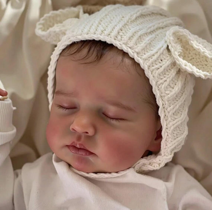 Zero pam Reborn Baby Vollsilikon Lebensecht Mädchen, 50CM Reborn Babypuppen Wie Echt, Realistische N